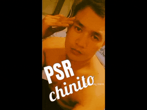 a clown with psr chinito written on the bottom