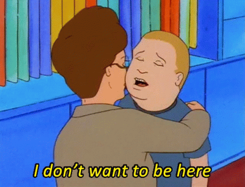 I Dont Want To Be Here King Of The Hill GIF - I Dont Want To Be Here King Of The Hill Bobby Hill GIFs