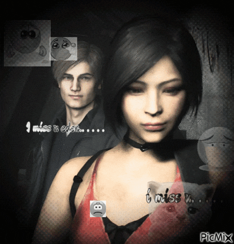 a picture of a man and a woman with the words " i miss u eden "
