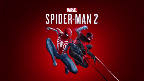 a poster for spider-man 2 shows two spider-men