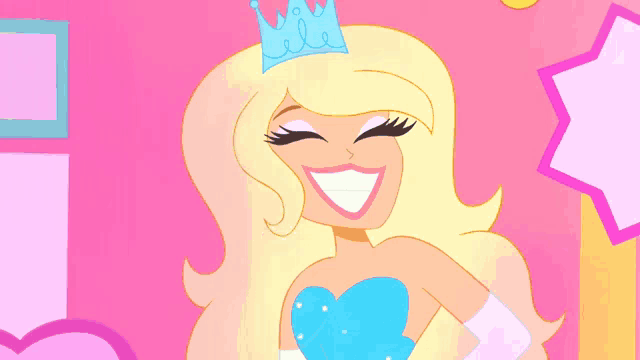 a cartoon character peeking over a pink book with the letter p on the front