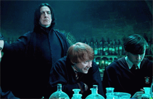 Severus Snape Ron Weasley GIF - Severus Snape Ron Weasley Ouch GIFs