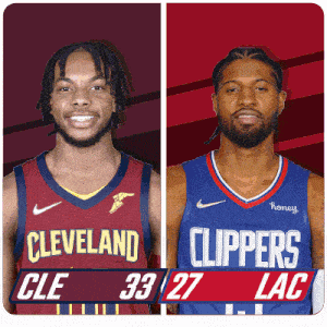 Cleveland Cavaliers (33) Vs. Los Angeles Clippers (27) Half-time Break GIF - Nba Basketball Nba 2021 GIFs