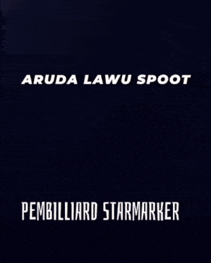 a poster for a video game called aruda lawu spoot with a car in the background