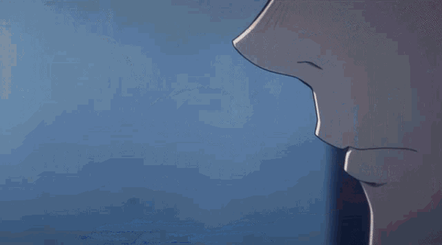 a painting of a person standing in a hallway