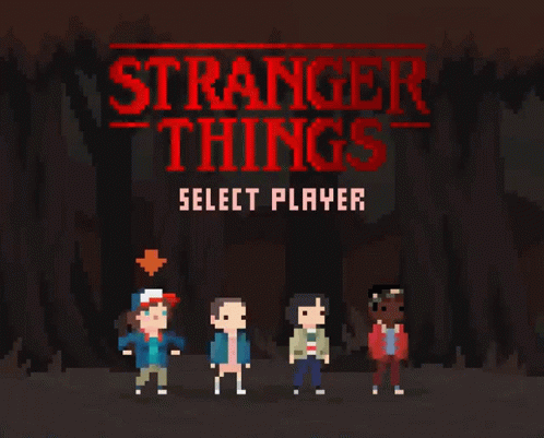 Stranger Things Video Game GIF - Stranger Things Video Game Choose Your Player GIFs