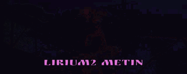a purple and blue background with the words " lithium2 metin "