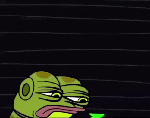 a cartoon character with a green arrow going up