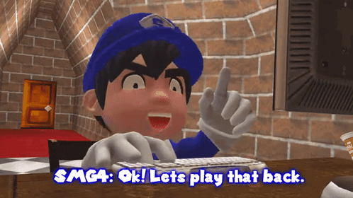Smg4 Ok Lets Play That Back GIF - Smg4 Ok Lets Play That Back Replay GIFs