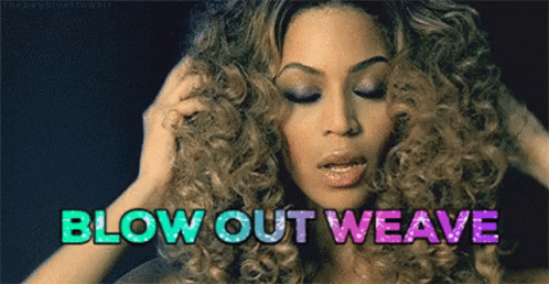 Blow Out Weave Blow Out Hair GIF - Blow Out Weave Blow Out Hair Curly H Air Weave GIFs