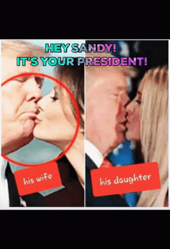 Hey Sandy Trump GIF - Hey Sandy Trump Kiss GIFs