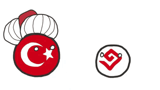 a drawing of a turkey flag with a skewer of food next to it