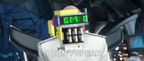 a video game character says i don 't speak in front of a screen