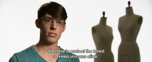Timothy'S Vision GIF - Project Runway Protect Forest Unicors GIFs