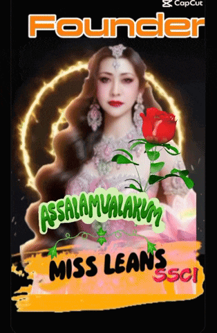 a picture of a woman with a rose and the words founder