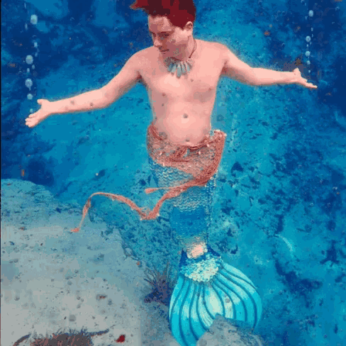 Merman Mermaid GIF - Merman Mermaid Cute GIFs