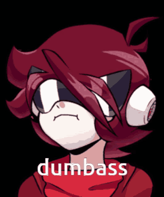 a drawing of a person with the word dumbass on the bottom