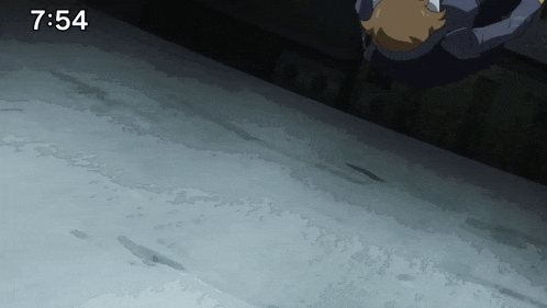 7:54 is the time shown on the screen of this anime