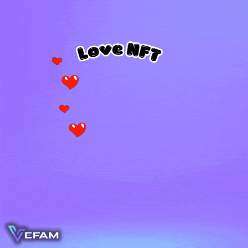 a cartoon of a person pointing with the words love nft above