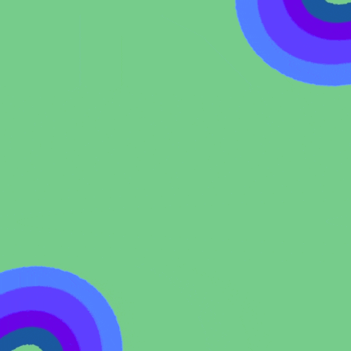 a green background with blue and purple circles and the words " i 'm sorry " in purple