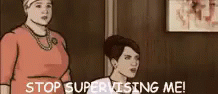 Stop Supervising Me! GIF - Supervising Stop Supervising Me Looking Over Your Shoulder GIFs