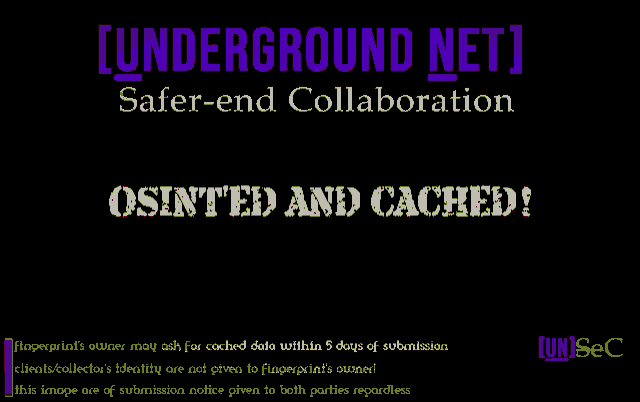 underground net safer end collaboration osinted and cached