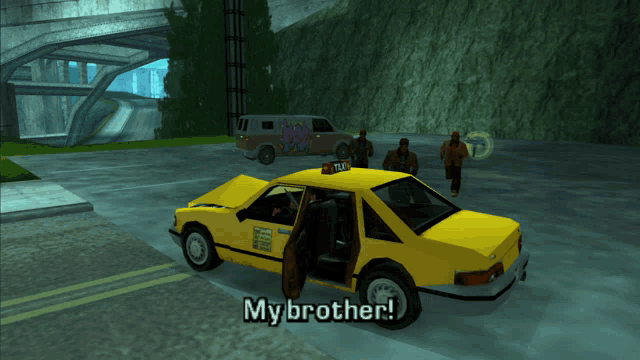 a screenshot of a video game says " my brother " on the bottom