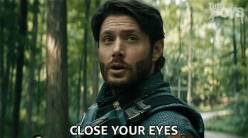 Close Your Eyes Soldier Boy GIF - Close Your Eyes Soldier Boy Jensen Ackles GIFs