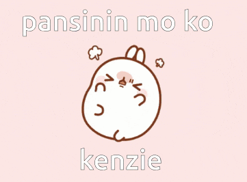 a picture of a cartoon rabbit with the name kenzie on it