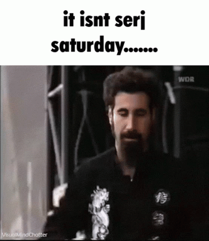 Serj Saturday Saturday GIF - Serj Saturday Saturday Serj GIFs