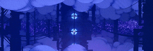 a purple background with a lightning bolt coming out of it