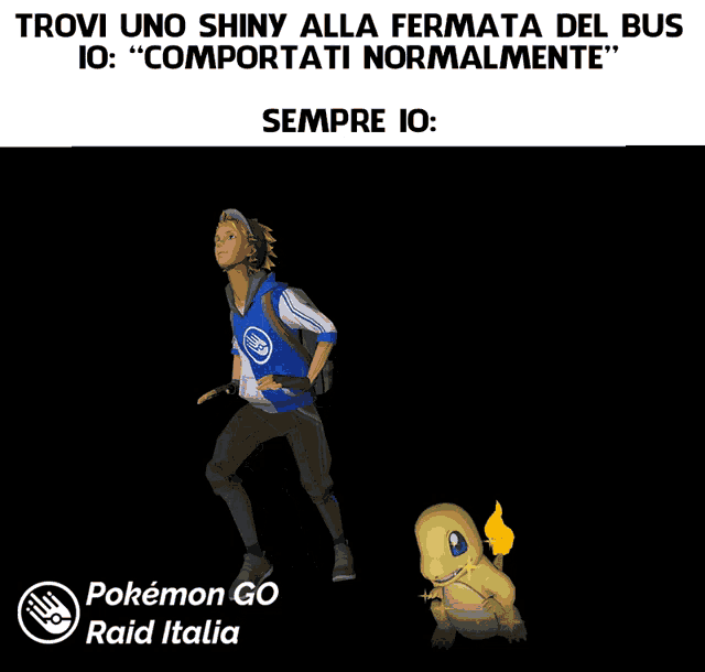 a pokemon go raid italia poster with a cartoon character and a pokemon