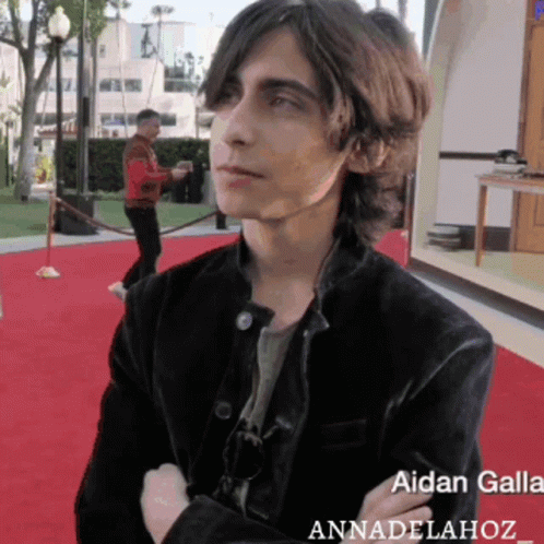 Annadelahoz Aidan Gallagher Interview GIF - Annadelahoz Aidan Gallagher Interview Interview GIFs