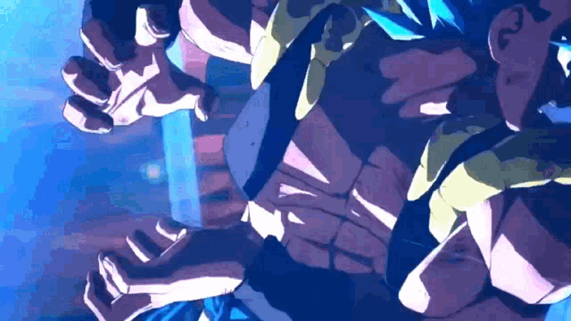 a close up of a person 's chest in a cartoon