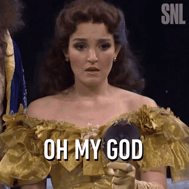 Oh My God Belle GIF - Oh My God Belle Saturday Night Live GIFs