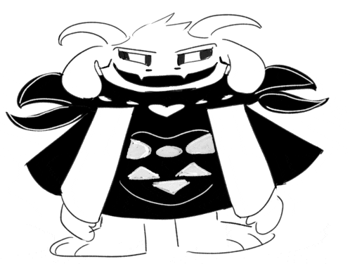 a black and white drawing of a monster with a heart on its chest .
