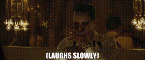 Suicide Squad Joker GIF - Suicide Squad Joker Laughs Slowly GIFs