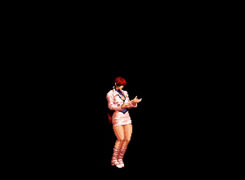 a group of fighters are standing next to each other in a pixelated video game