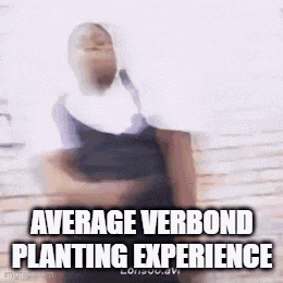a woman in a nun costume is holding a bag and a sign that says average verbond planting experience .