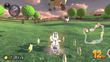 Mario Kart Moo Moo Meadow GIF - Mario Kart Moo Moo Meadow Cow GIFs