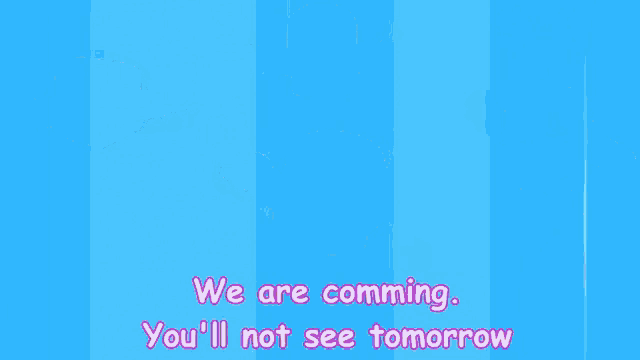 a gingerbread man is flying through the air with the words we are comming you 'll not see tomorrow