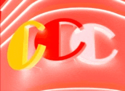 a red and yellow sign that says cc