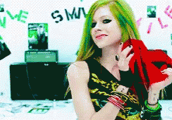 Avril Lavigne Smile GIF - Avril Lavigne Smile Music Video GIFs