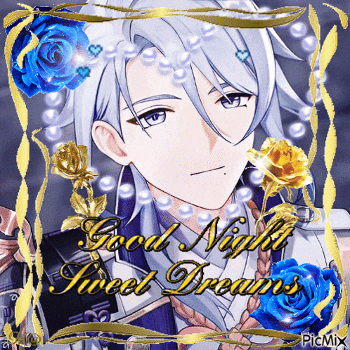 a good night sweet dreams card with a picture of a boy