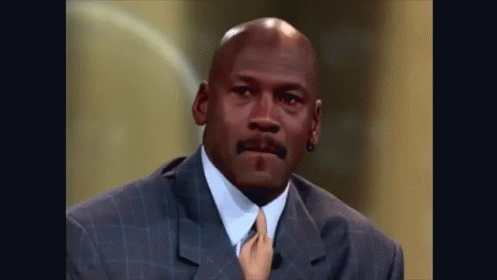 Michael Jordan Is Disgusted  GIF - Michael Jordan Sobbing Laughing GIFs