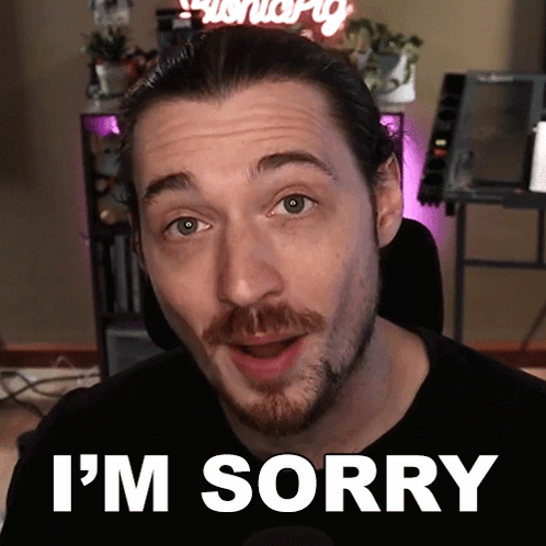 I'M Sorry Aaron Brown GIF - I'M Sorry Aaron Brown Bionicpig GIFs