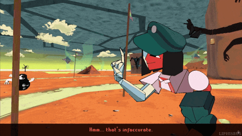 a cartoon character says that 's inaccurate