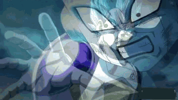 a close up of a cartoon character 's face with a blurred background .