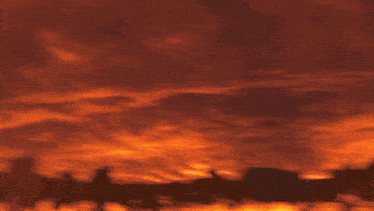 a picture of a sunset with the words pathetic trash on it