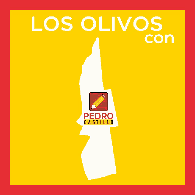 a map of los olivos con with a pedro castillo logo on it
